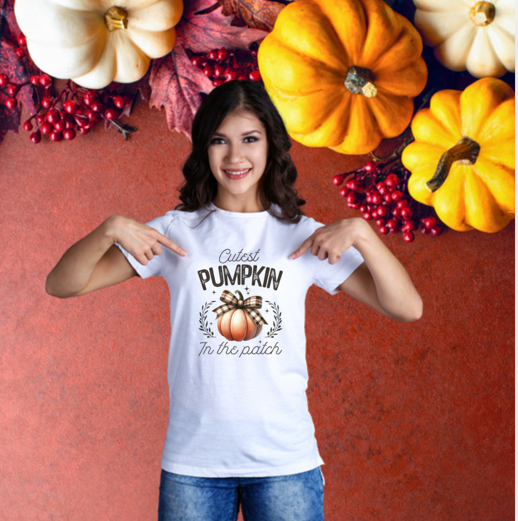 Cutest pumpkin in the patch DTF print