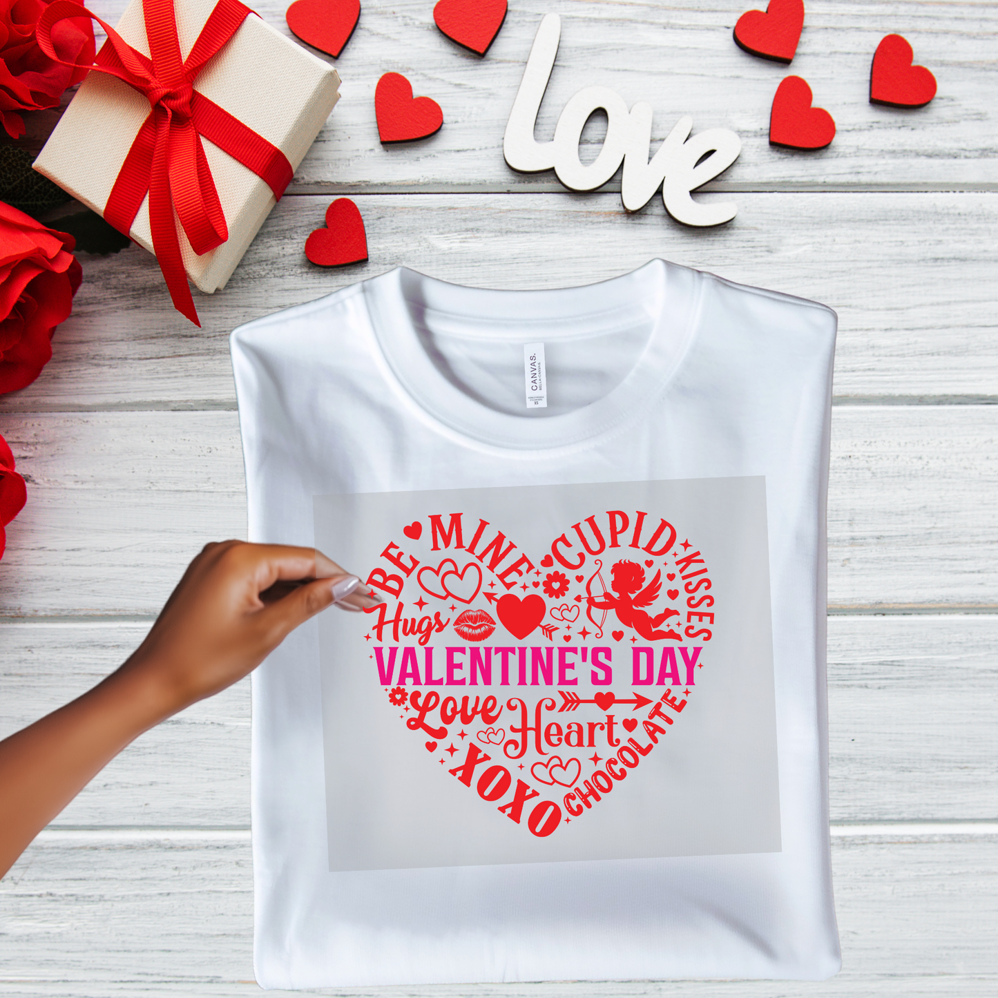 Valentine Hearts Words