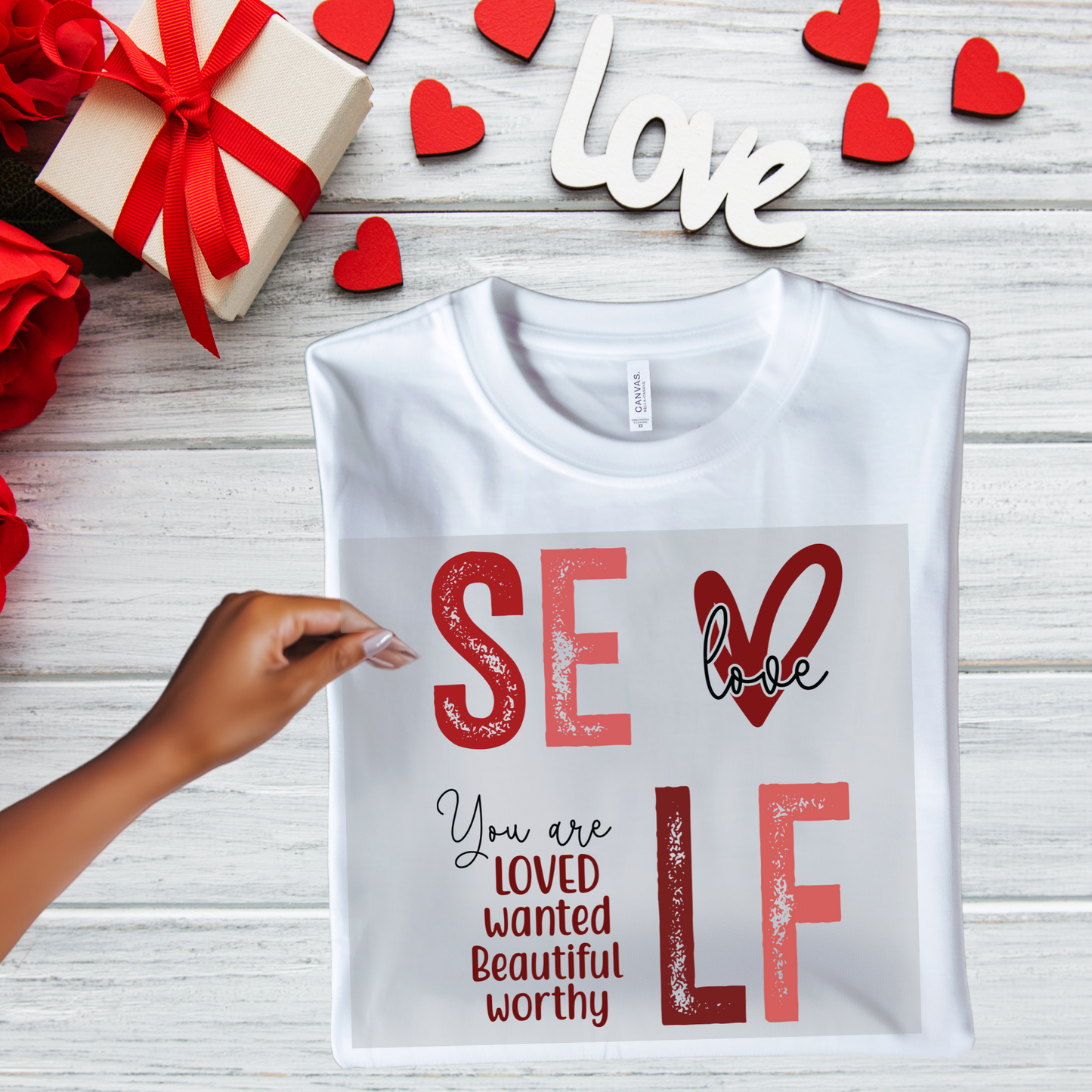 Valentine Self Love Affirmation Transfer
