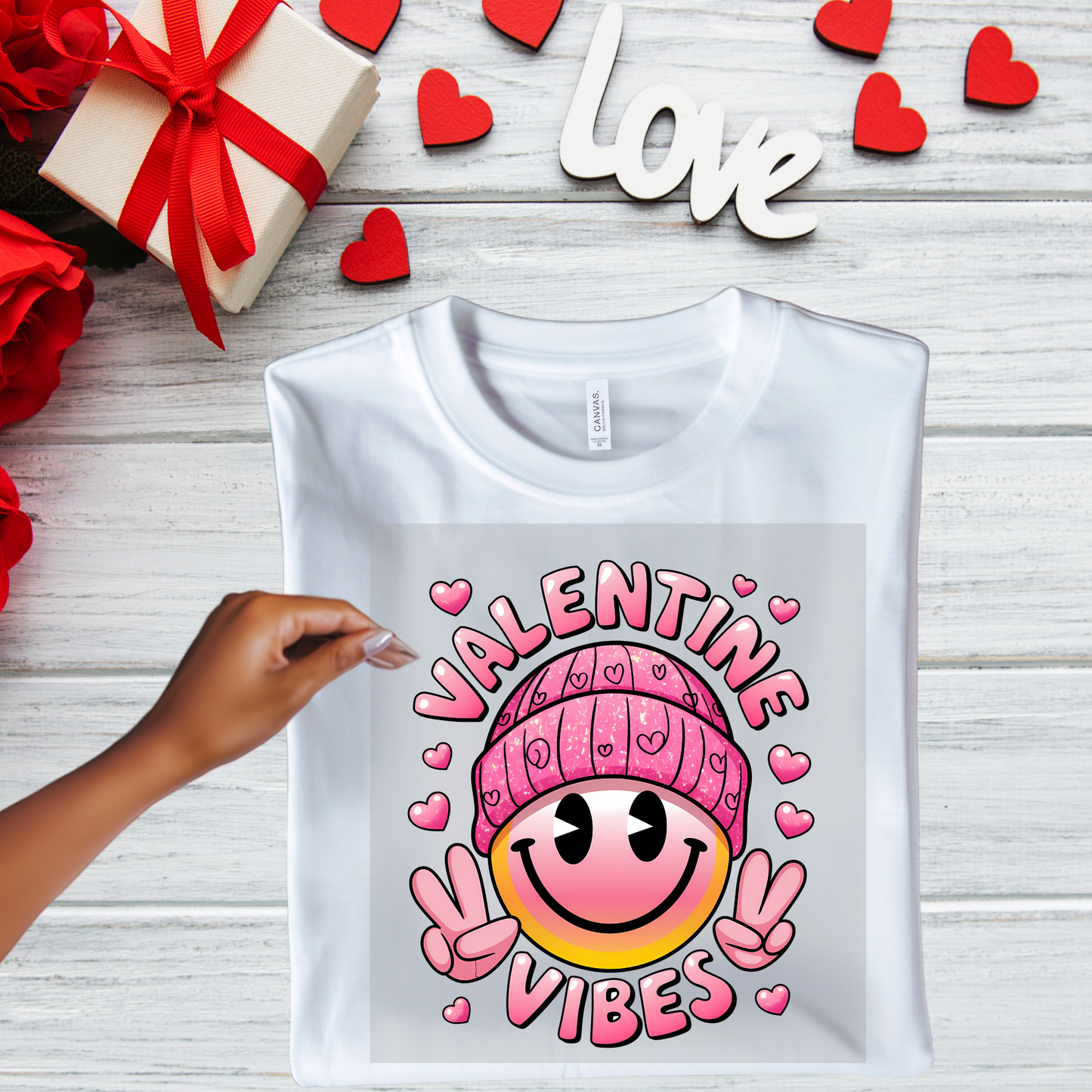 Valentine vibes Smiley Face