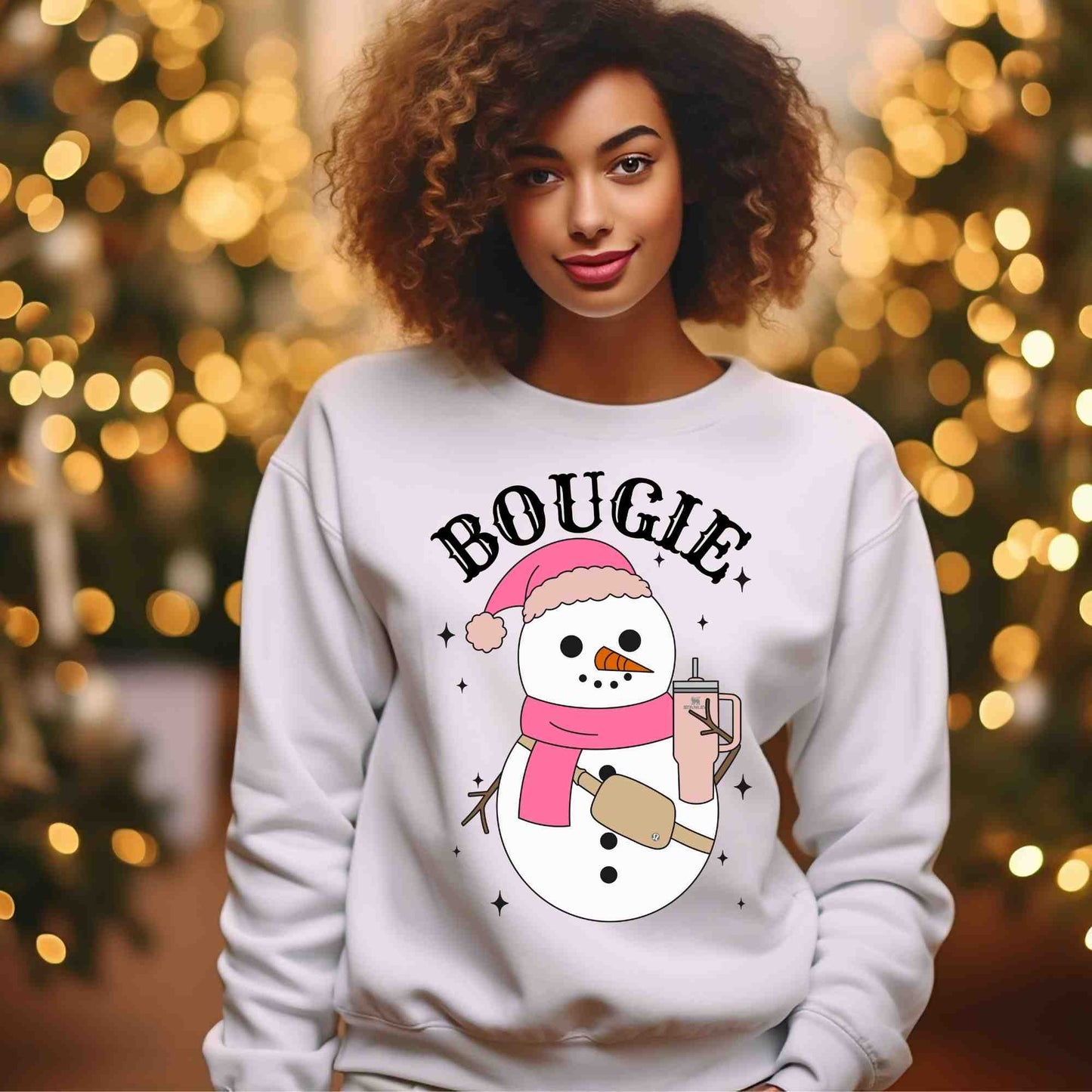 Bougie Snowman DTF print