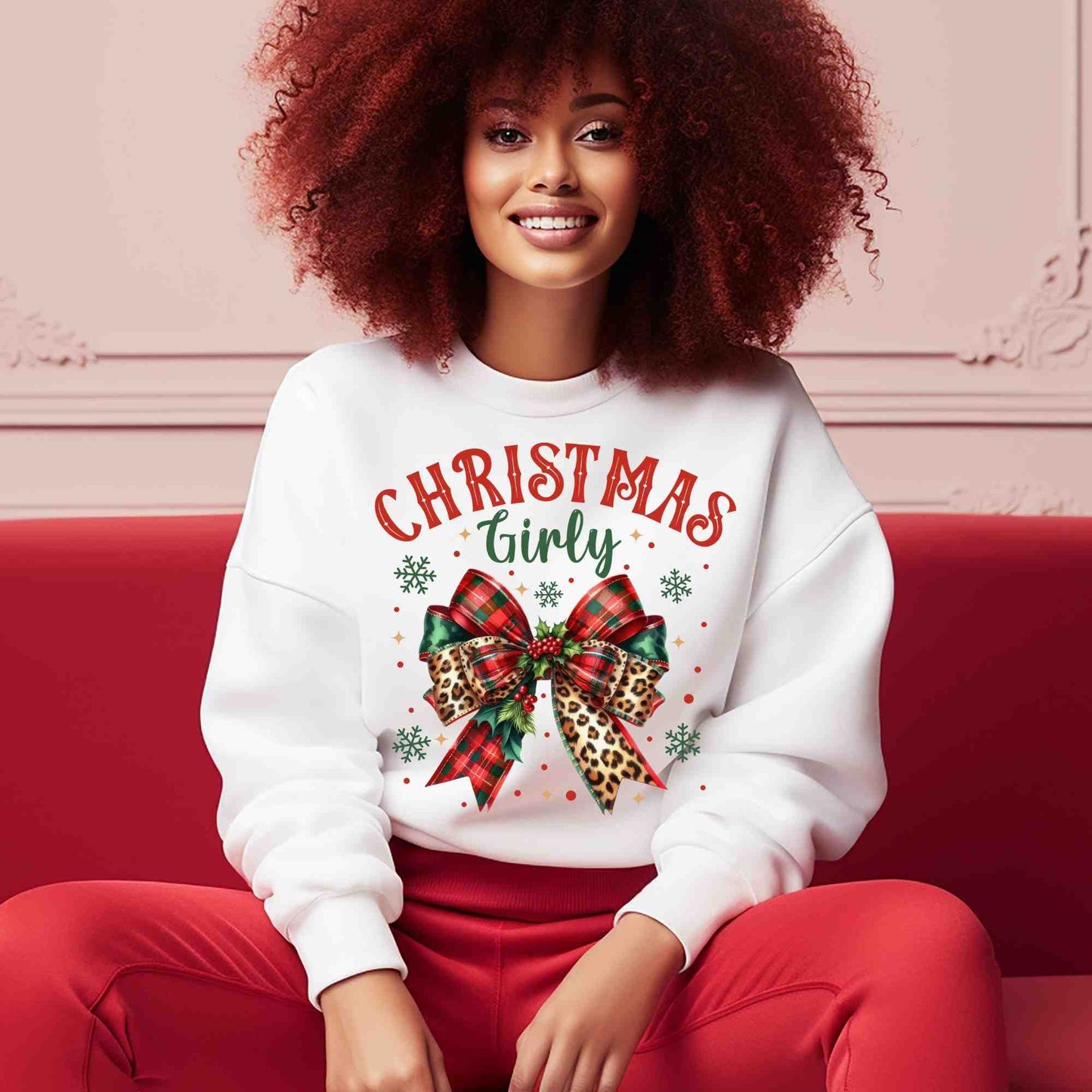 Christmas Girl DTF print