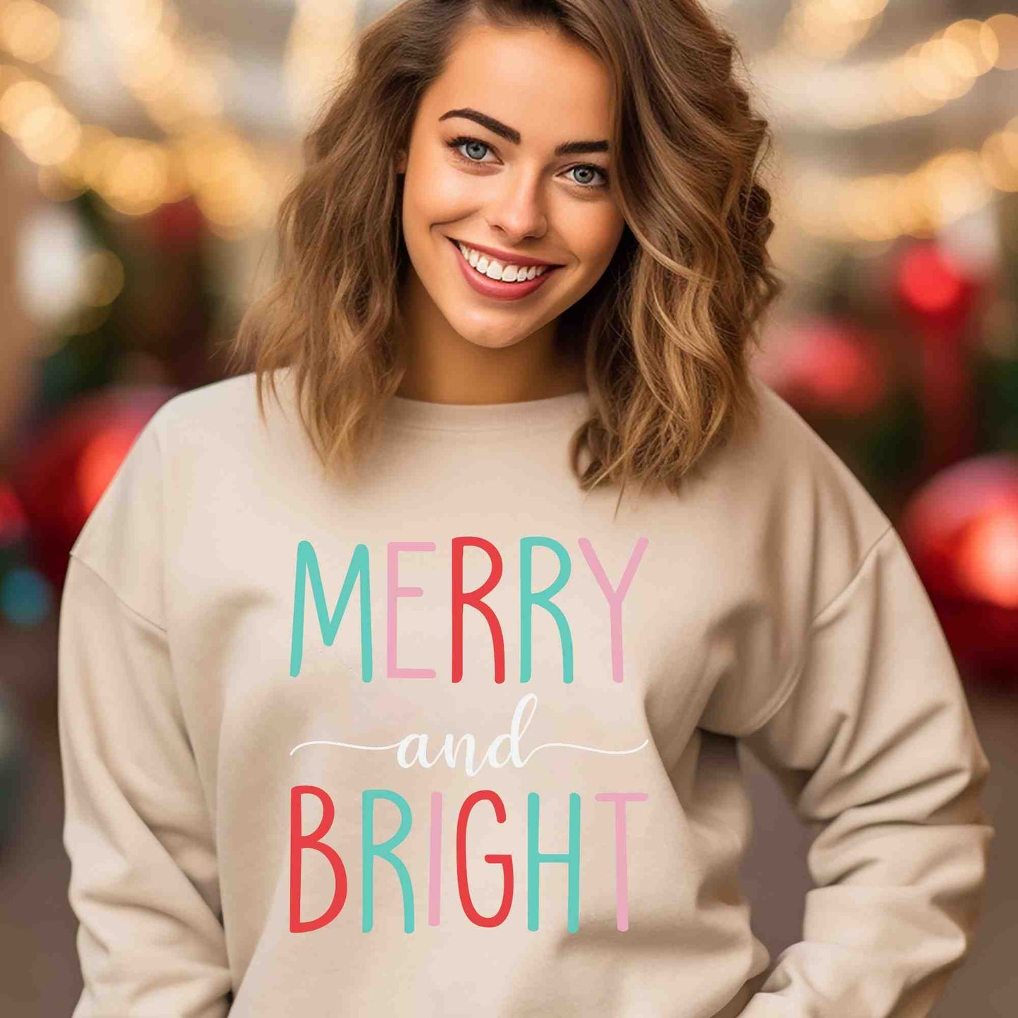 Merry & Bright DTF print