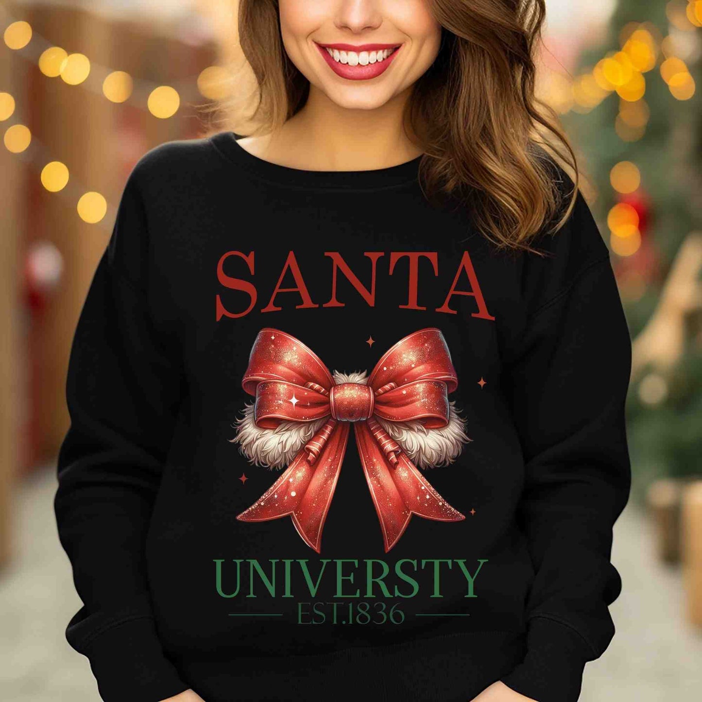 Santa University DTF print