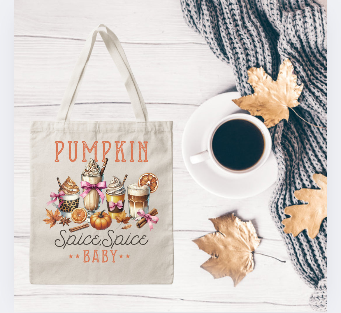 Pumpkin spice spice baby DTF print