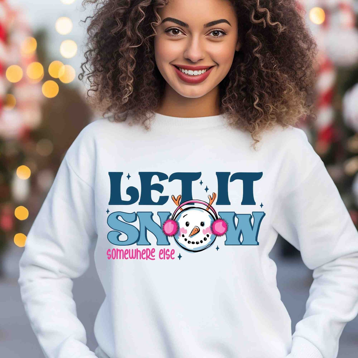 Let It Snow DTF print