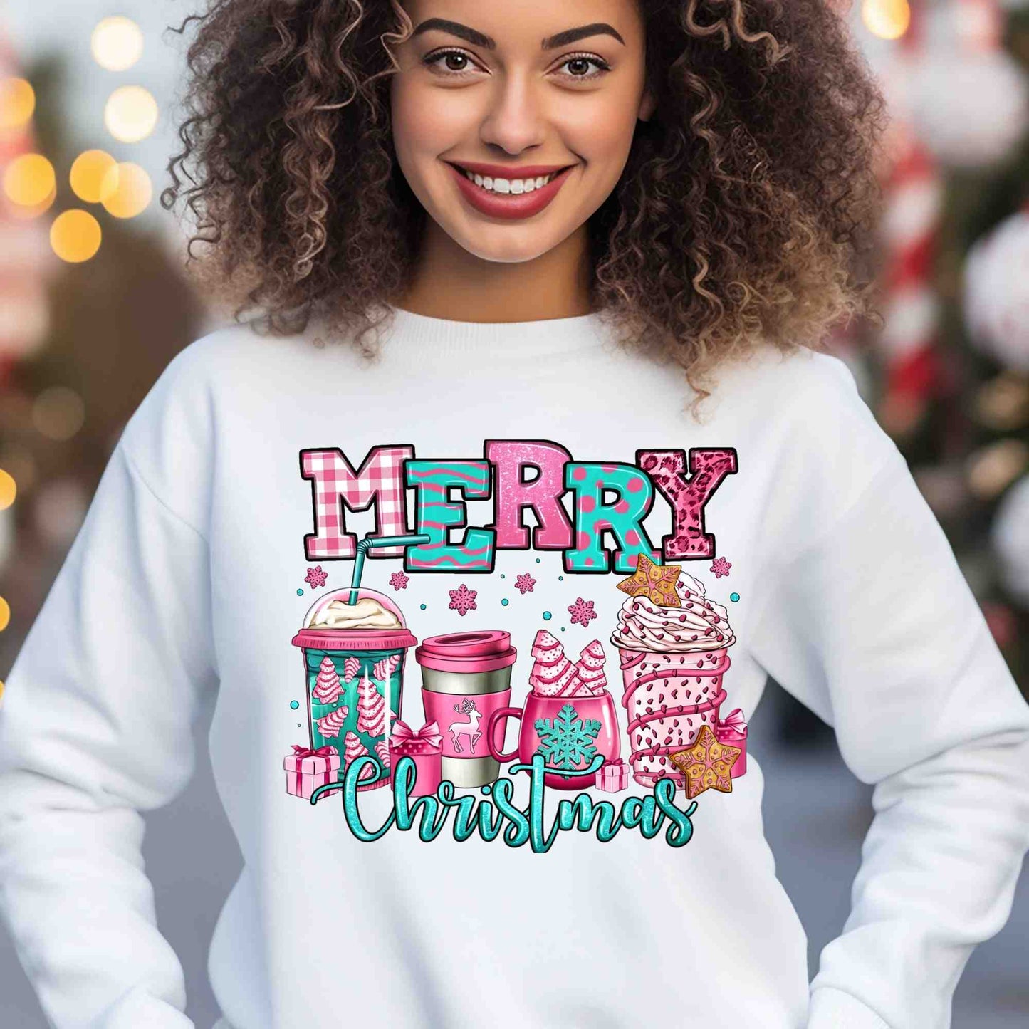 Merry Christmas Coffee & cookies DTF print