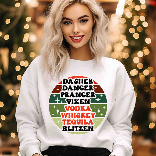 Reindeer Drinking Names DTF print