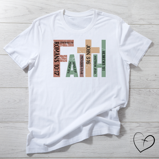 Faith neutral colors DTF print