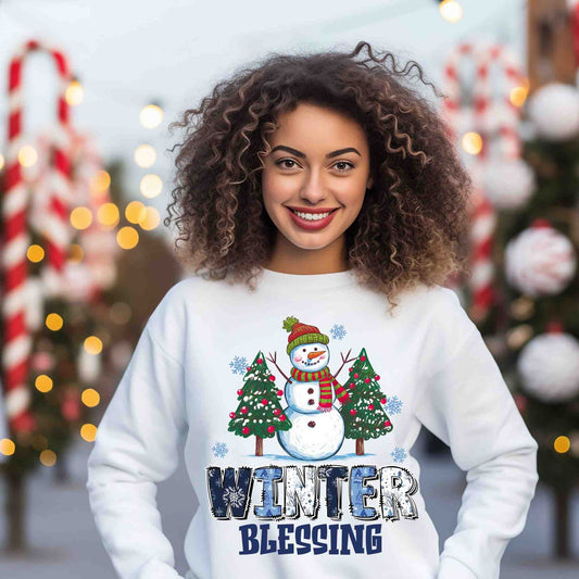 Winter blessings DTF print